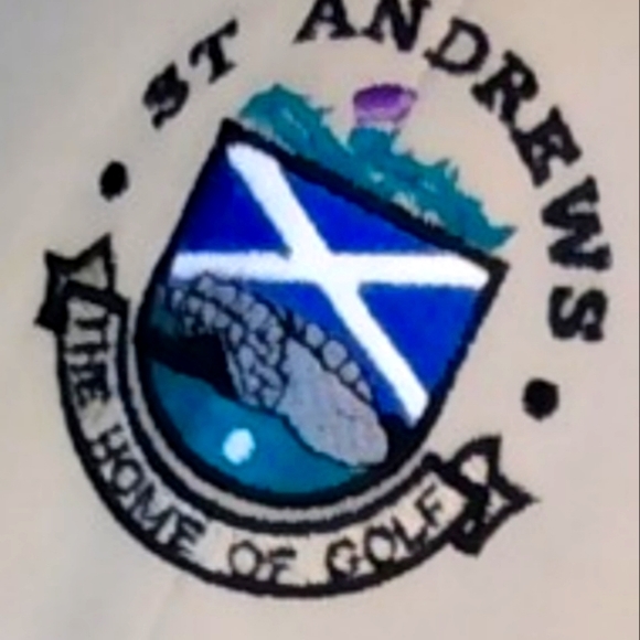 ⛳ST ANDREWS Adjustable Buckle Back, Embroidered Golf Cap,Beige,Black. - Picture 5 of 6